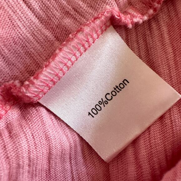 LULU B | Womens Pullover Cotton Top Sequin Trim Size 1X Pink Whimsical Lagenlook - Picture 8 of 10